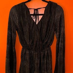 Black Sparkly Romper S/M